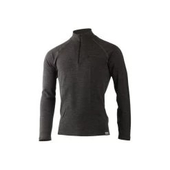 Lasting Wary Merino Wool Long Sleeve Zip Neck Top