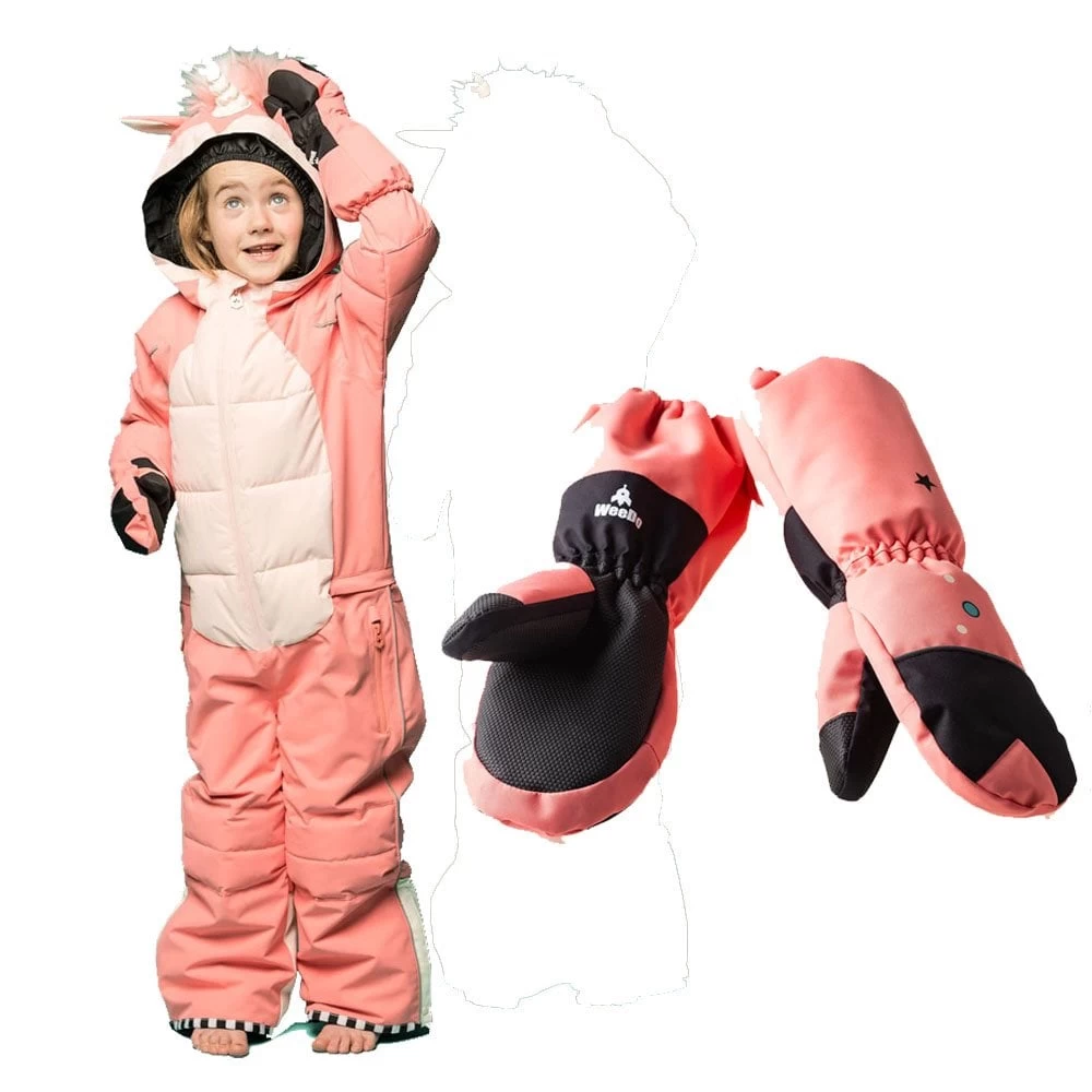Manbi Weedo Kids Unicorn Snowsuit & Gloves - Image 9